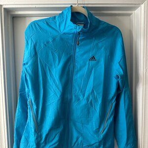 Adidas Turquoise Full-Zip Track Jacket With Ventilated Details